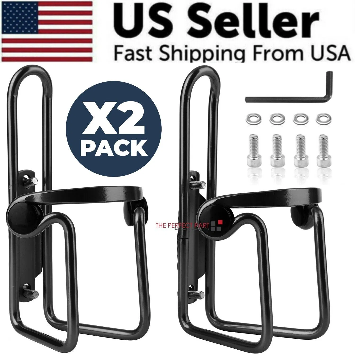 2 Packs Bike Water Bottle Cages Bicycle